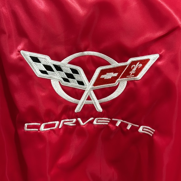 Vintage Red Corvette Satin Jacket Westark USA - Picture 5 of 5